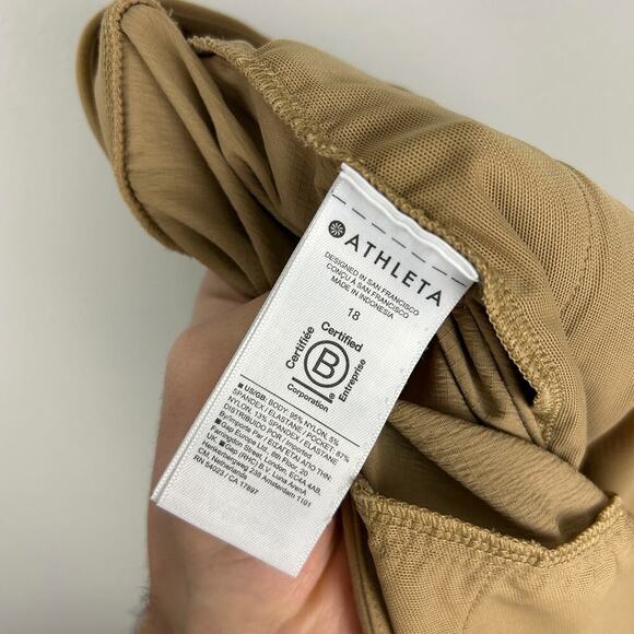 Athleta Plus Size Trekkie North Tan Joggers 18 - Picture 6 of 8